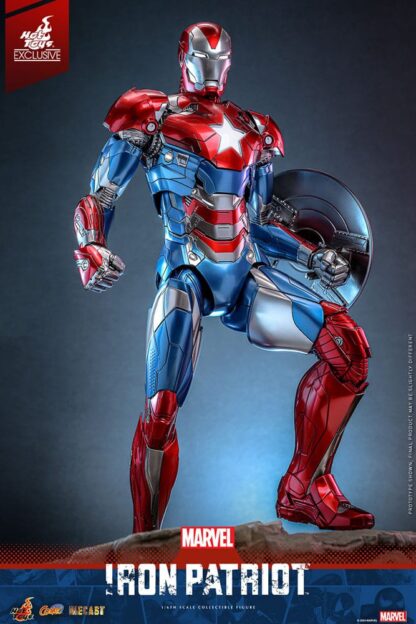 Marvel Comic Diecast Masterpiece Actionfigur 1/6 Iron Patriot Hot Toys Exclusive 32 cm – Bild 7