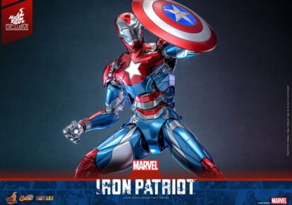 Marvel Comic Diecast Masterpiece Actionfigur 1/6 Iron Patriot Hot Toys Exclusive 32 cm – Bild 15