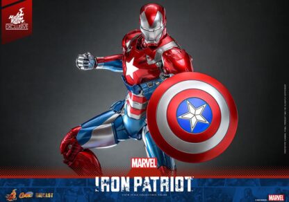 Marvel Comic Diecast Masterpiece Actionfigur 1/6 Iron Patriot Hot Toys Exclusive 32 cm – Bild 16