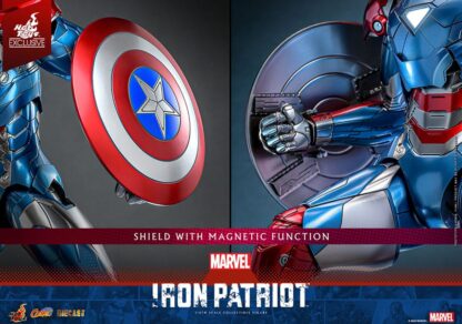 Marvel Comic Diecast Masterpiece Actionfigur 1/6 Iron Patriot Hot Toys Exclusive 32 cm – Bild 18