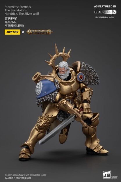 Warhammer Age of Sigmar Actionfigur Stormcast Eternals The Blacktalons Hendrick The Silver Wolf 20 cm – Bild 8