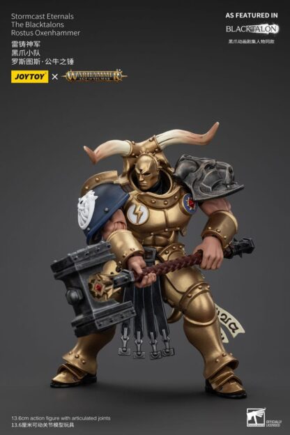 Warhammer Age of Sigmar Actionfigur Stormcast Eternals The Blacktalons Rostus Oxen hammer 20 cm – Bild 6