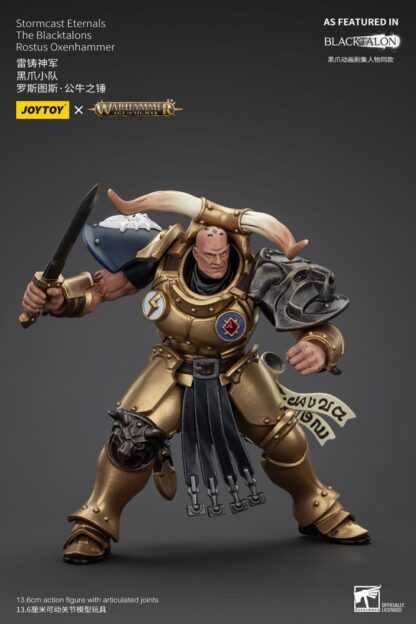 Warhammer Age of Sigmar Actionfigur Stormcast Eternals The Blacktalons Rostus Oxen hammer 20 cm – Bild 8