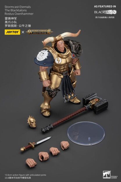 Warhammer Age of Sigmar Actionfigur Stormcast Eternals The Blacktalons Rostus Oxen hammer 20 cm – Bild 9