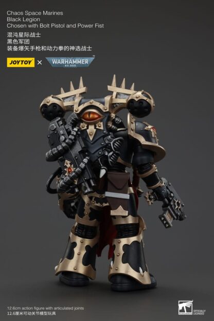 Warhammer 40k Actionfigur Chaos Space Marines Black Legion Chosen with Bolt Pistol and Power Fist 20 cm – Bild 2