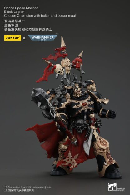 Warhammer 40k Actionfigur Chaos Space Marines Black Legion Chosen Champion with bolter and power maul 20 cm – Bild 6