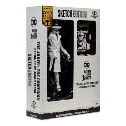 Batman: Three Jokers DC Multiverse Actionfigur The Joker: The Comedian Sketch Edition (Gold Label) 18 cm – Bild 11