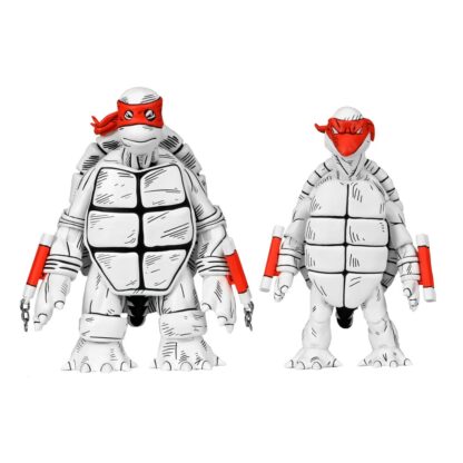 Teenage Mutant Ninja Turtles (Mirage Comics) Actionfiguren 2er-Pack Black and White First Turtles 18 cm