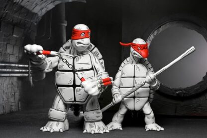 Teenage Mutant Ninja Turtles (Mirage Comics) Actionfiguren 2er-Pack Black and White First Turtles 18 cm – Bild 7