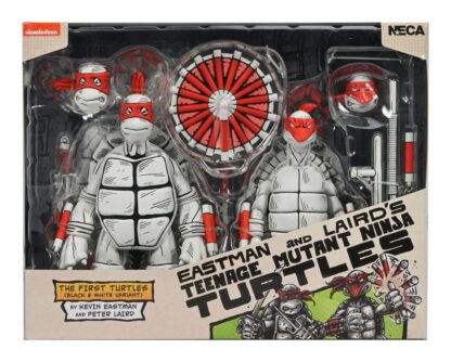 Teenage Mutant Ninja Turtles (Mirage Comics) Actionfiguren 2er-Pack Black and White First Turtles 18 cm – Bild 18