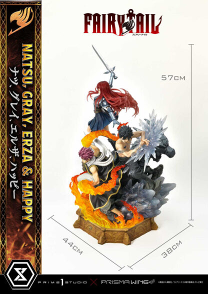 Fairy Tail PVC Statue 1/6 Natsu, Gray, Erza, Happy Deluxe Bonus Version 57 cm – Bild 2