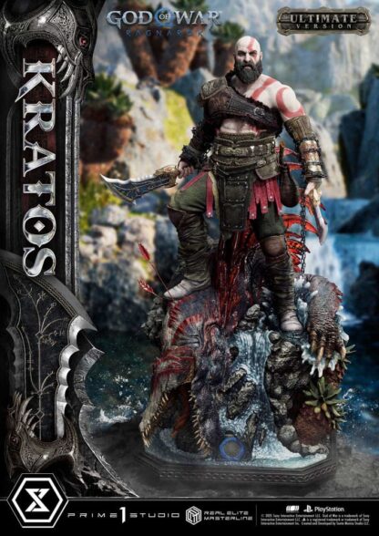 God of War: Ragnarok Real Elite Masterline Series Statue 1/3 Kratos Ultimate Bonus Version 95 cm – Bild 8