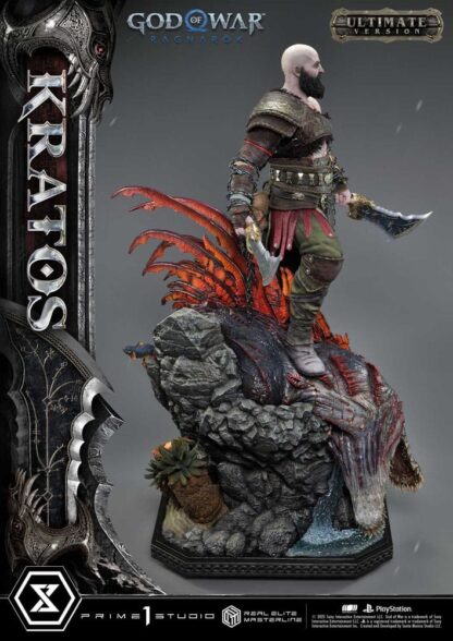 God of War: Ragnarok Real Elite Masterline Series Statue 1/3 Kratos Ultimate Bonus Version 95 cm – Bild 22