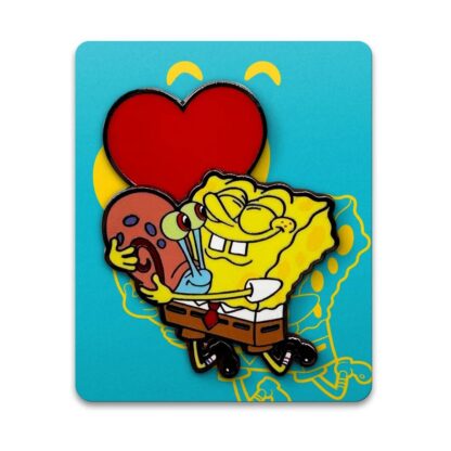 SpongeBob Schwammkopf Bobble Ansteck-Pin Spongebob Heart 5 cm – Bild 2