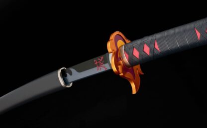 Demon Slayer: Kimetsu no Yaiba Proplica Replik 1/1 Nichirin Schwert (Tanjiro Kamado) Kyojuro Rengoku´s Sword Gueard Ver. 88 cm – Bild 4