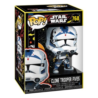 Star Wars : Clone Wars POP! Movie Vinyl Figur Clone Trooper Fives (Retro) 9 cm – Bild 2