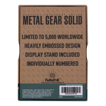 Metal Gear Solid 2 Metallbarren Raiden Limited Edition – Bild 4