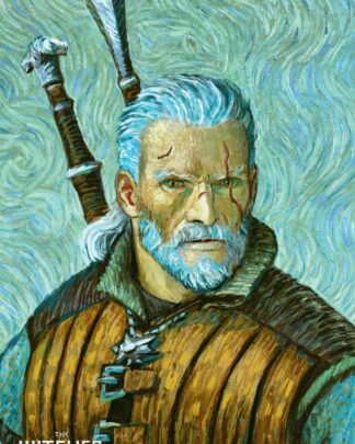 The Witcher III: Wild Hunt Game Art Chronicles Puzzle Geralt inspired by Vincent van Gogh (1000 Teile)