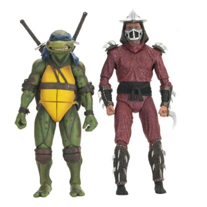 Teenage Mutant Ninja Turtles (1990 Movie) Actionfigur Roof Top Battle Shredder vs Leo 18 cm