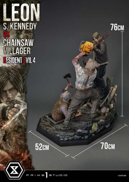 Resident Evil 4 Ultimate Premium Masterline Series Statue 1/4 Leon S. Kennedy vs. Chainsaw Villager 76 cm – Bild 10