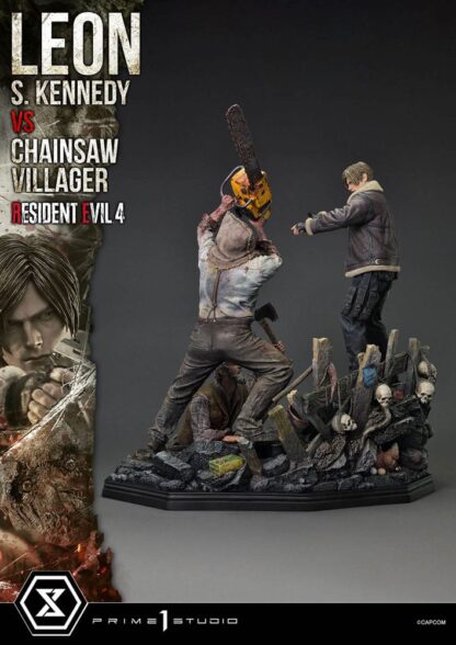 Resident Evil 4 Ultimate Premium Masterline Series Statue 1/4 Leon S. Kennedy vs. Chainsaw Villager 76 cm – Bild 19