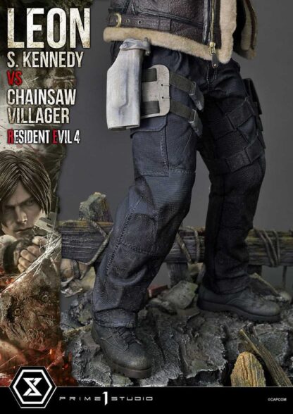 Resident Evil 4 Ultimate Premium Masterline Series Statue 1/4 Leon S. Kennedy vs. Chainsaw Villager 76 cm – Bild 21