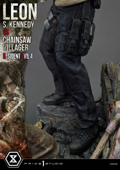 Resident Evil 4 Ultimate Premium Masterline Series Statue 1/4 Leon S. Kennedy vs. Chainsaw Villager 76 cm – Bild 22