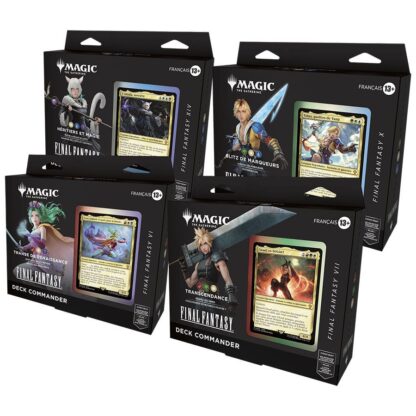 Magic the Gathering Final Fantasy Commander-Decks Display (4) französisch