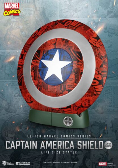 Marvel Comics PVC Captain America Schild Life Size Statue 64 cm – Bild 2