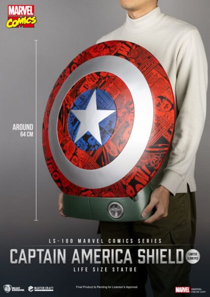 Marvel Comics PVC Captain America Schild Life Size Statue 64 cm – Bild 5