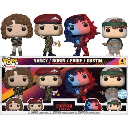 Stranger Things POP! TV Vinyl Figuren 4er-Pack S4 (EMEA) 9 cm