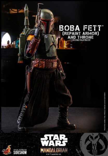 Star Wars: The Mandalorian Actionfigur 1/6 Boba Fett Repaint Armor and Throne Special Edition 30 cm – Bild 18