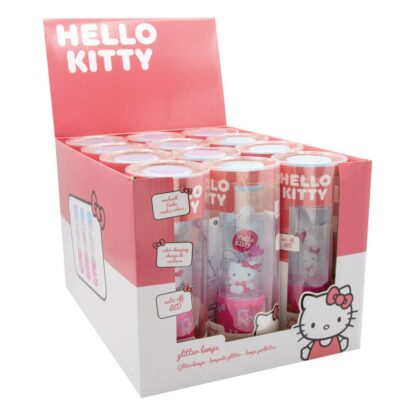 Sanrio LED Glitzerlampen Hello Kitty 15 cm Display (12)    - Beschädigte Verpackung