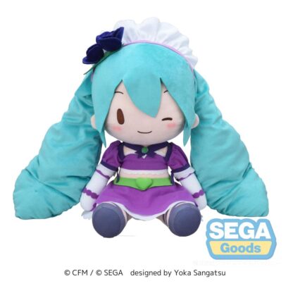 Character Vocal Series 01: Hatsune Miku Fuwa Petit Plüschfigur Hatsune Miku x Love and Berry Dress Up and Dance! Sparkly Purple 40 cm