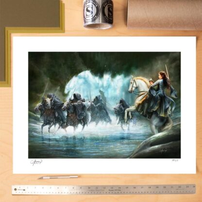 Der Herr der Ringe Kunstdruck Flight to the Ford 61 x 46 cm - ungerahmt – Bild 2