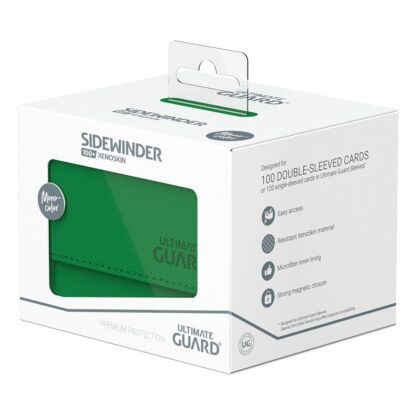 Ultimate Guard Sidewinder 100+ XenoSkin Monocolor Grün - Beschädigte Verpackung – Bild 7