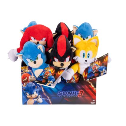 Sonic - The Hedgehog Movie 3 Plüschfiguren Wave 1 23 cm Sortiment (8)             - Beschädigte Verpackung